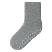 Name It Nmfwaksi Wo/Bl Terry Sock W/Non Skid Grå