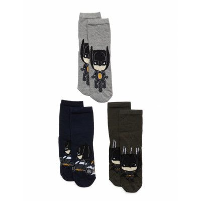 Nmmjolton Batman 3P Sock Wab Sockor Strumpor Multi/patterned Name It