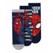 Nmmnetin Spiderman 3P Sock Mar Sockor Strumpor Multi/patterned Name It