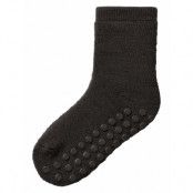 Name It Nmmwaksi Wo/Bl Terry Sock W/Non Skid Svart