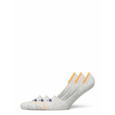 No Show Trainer Sock Triple Pk Ankelstrumpor Korta Strumpor Grå Superdry
