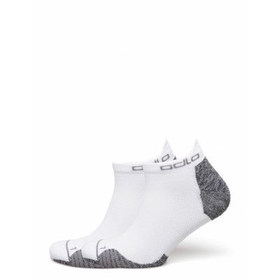 Odlo Socks Short Ceramicool Run 2 Pack Ankelstrumpor Korta Strumpor Vit Odlo