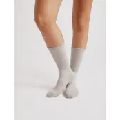 Organic Basics Core Tennis Crew Socks 2-Pack - Grey - 43-46