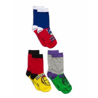 Socks Sockor Strumpor Multi/patterned Marvel