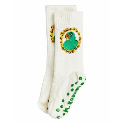 Mini Rodini Parrot 1-Pack Anti-Slip Socks Vit