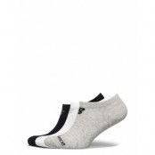 Performance Cotton Flat Knit No Show Socks 3 Pack Ankelstrumpor Korta Strumpor Grå New Balance