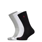 Polo Ralph Lauren Athletic Crew Sock 3-Pack - Black - 39-42