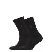 Polo Ralph Lauren Cotton-Blend Dress Sock 2-Pack - Black - 39-42