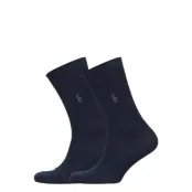 Polo Ralph Lauren Cotton-Blend Dress Sock 2-Pack - Black - 39-42