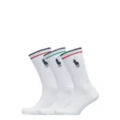 Polo Ralph Lauren Poly Blend-Big Pp Tech Crew 3Pk - White - ONE SIZE