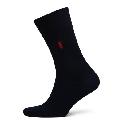 Polo Ralph Lauren Pony Flat-Knit Trouser Socks - Blue - 39-42
