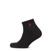 Polo Ralph Lauren Quarter Sock 3-Pack - Black - ONE SIZE