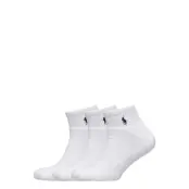 Polo Ralph Lauren Quarter Sock 3-Pack - White - ONE SIZE