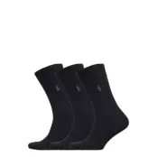 Polo Ralph Lauren Ribbed Crew Sock 3-Pack - Black - 39-42