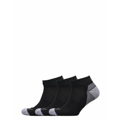Pounce Quarter Cut 3 Pair Pack *Villkorat Erbjudande Ankelstrumpor Korta Strumpor Svart PUMA Golf