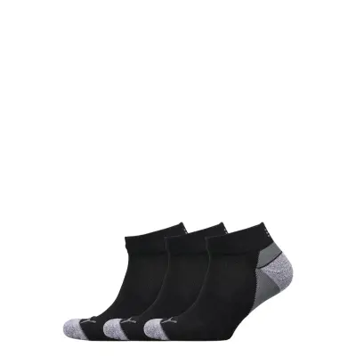 Pounce Quarter Cut 3 Pair Pack *Villkorat Erbjudande Ankelstrumpor Korta Strumpor Svart PUMA Golf