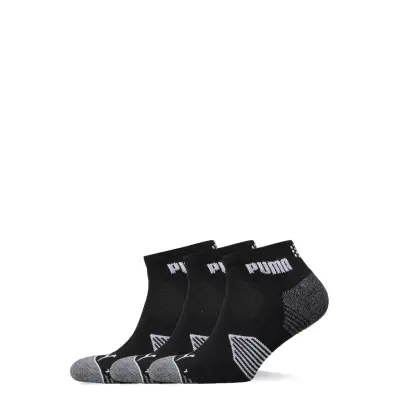 Puma Essential 1/4 Cut 3 Pair Pack Sport Socks Footies-ankle Socks Svart PUMA Golf