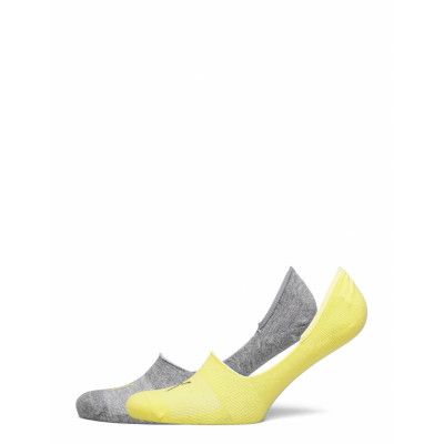 Puma Footie 2P Unisex Ankelstrumpor Korta Strumpor Gul PUMA