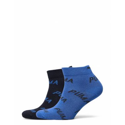 Puma Unisex Bwt Quarter 2P Underwear Socks Regular Socks Blå PUMA
