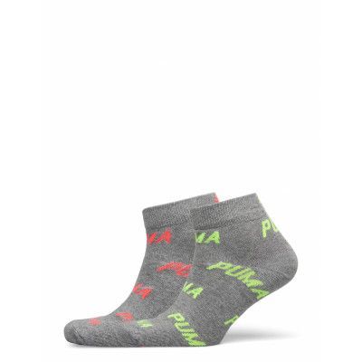 Puma Unisex Bwt Quarter 2P Underwear Socks Regular Socks Grå PUMA