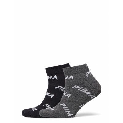 Puma Unisex Bwt Quarter 2P Underwear Socks Regular Socks Svart PUMA