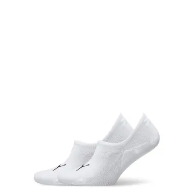 Puma Unisex Footie 2P High Cut Lingerie Socks Footies/Ankle Socks Vit PUMA