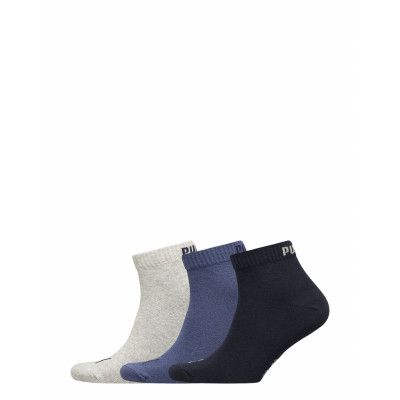 Puma Unisex Quarter Plain 3P Underwear Socks Regular Socks Multi/mönstrad PUMA