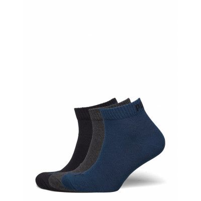 Puma Unisex Quarter Plain 3P Underwear Socks Regular Socks Multi/mönstrad PUMA