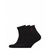 Quarter Sock 3-Pack Ankelstrumpor Korta Strumpor Black Polo Ralph Lauren Underwear