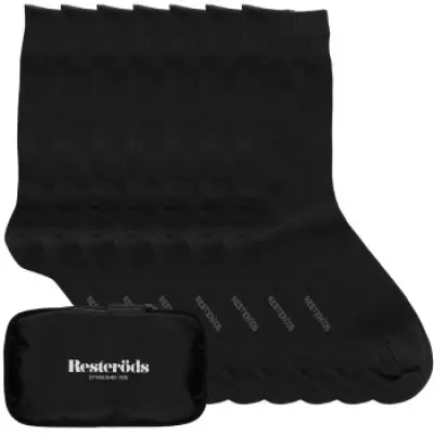 Resteröds 7-pack Bamboo Socks Travel Bag