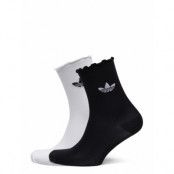 Ruffle Crw 2Pp Sport Socks Regular Socks Vit Adidas Originals