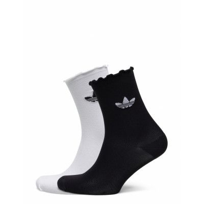 Ruffle Crw 2Pp Sport Socks Regular Socks Vit Adidas Originals