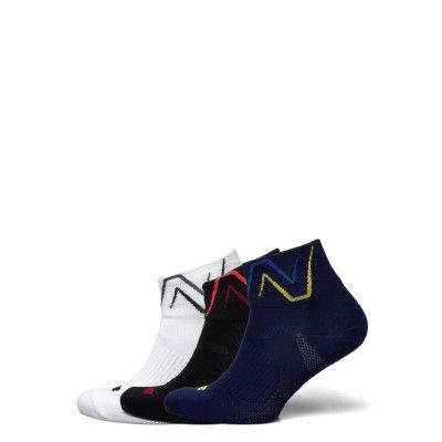 Running Ankle 3 Pairs Ankelstrumpor Korta Strumpor Vit New Balance