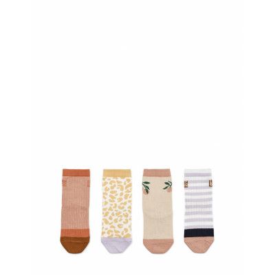 Silas Cotton Socks - 4 Pack Sockor Strumpor Multi/patterned Liewood
