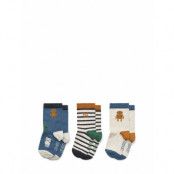 Liewood Silas Socks 3-Pack Multi/patterned