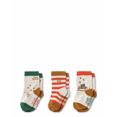 Silas Socks 3-Pack Sockor Strumpor Multi/patterned Liewood