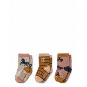Silas Socks 3-Pack Sockor Strumpor Multi/patterned Liewood