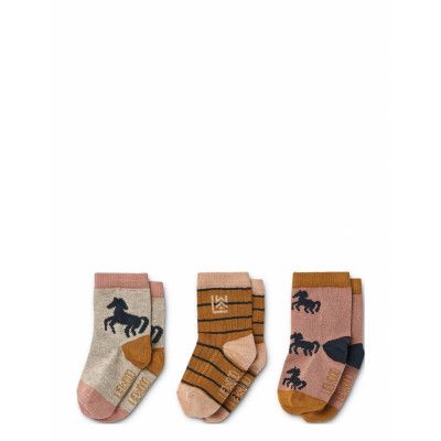 Liewood Silas Socks 3-Pack Multi/patterned