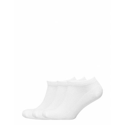 Slh3-Pack Sport Socks Ankelstrumpor Korta Strumpor Vit Selected Homme