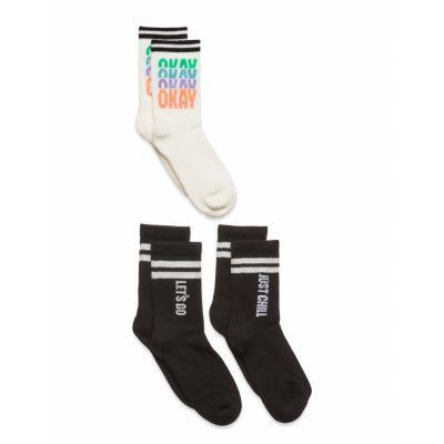 Sock 3 P Bb Rb And Stripe On S Sockor Strumpor Multi/patterned Lindex