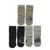 Lindex Sock 3 P Sb Vehicles Antislip Multi/patterned