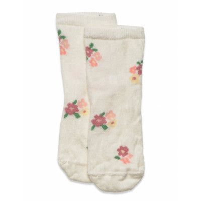 Lindex Sock 4P Solid And Pattern Kräm