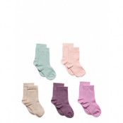 Lindex Sock 5 P Sg Plain Multi/patterned