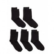 Sock 5P Bb Plain Sockor Strumpor Black Lindex