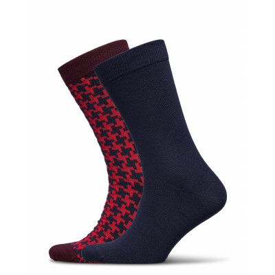 Sock Ankle Bb Hounds Tooth Ankelstrumpor Korta Strumpor Multi/mönstrad Björn Borg