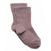 Melton Sock - Rib - All S Lila