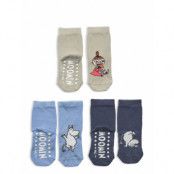 Lindex Socks 3 Pack Moomin Marinblå