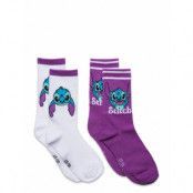 Socks Sockor Strumpor Multi/patterned Lilo & Stitch