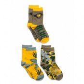 Socks Sockor Strumpor Yellow Jurassic World
