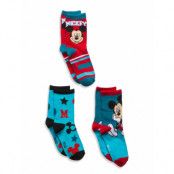 Socks Sockor Strumpor Multi/patterned Mickey Mouse